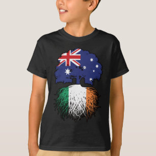 T-shirt Irlande Australie Australie drapeau des racines d'
