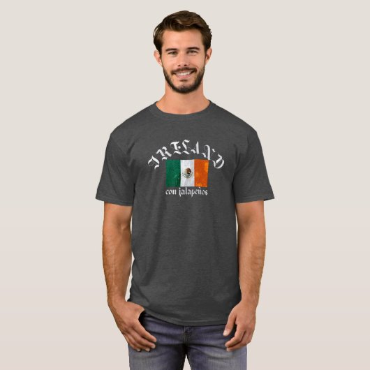T-shirt IRLANDE con jalapenos, Vintage (Devant entier)