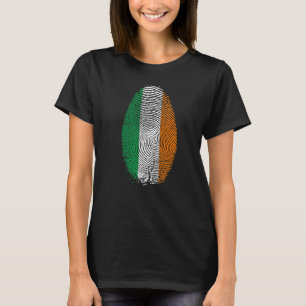 T-shirt Irlande Drapeau Empreinte C'est dans mon ADN Cadea