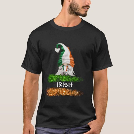 T-shirt *~* IRLANDE Drapeau GNOME Abstrait (Devant)