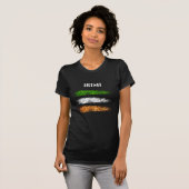T-shirt *~* IRLANDE Drapeau IRLANDAIS Femme Simple Abstrai (Devant entier)