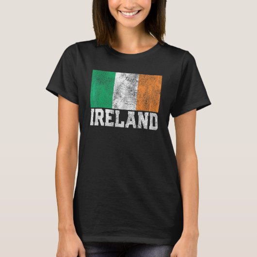T-shirt Irlande Drapeau Pride Racines Pays St Patrick' (Devant)