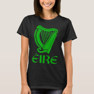 T-shirt Irlande Eire Eireann Irish Pride Gaelic Harp St Pa