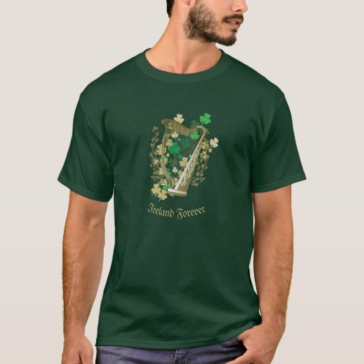 T-shirt Irlande Forever Irish Harp (Devant)