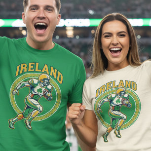 T-shirt Irlande Gridiron Shamrock Football Athlète Dynamiq