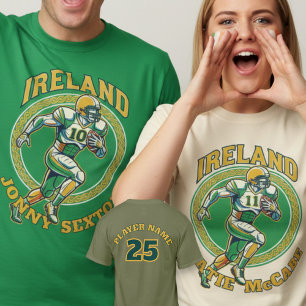 T-shirt Irlande Gridiron Shamrock Football Athlète Dynamiq
