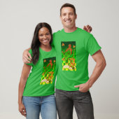 T-shirt IRLANDE HARP, OR VERT SHAMROCK St Patrick's Day (Unisexe)