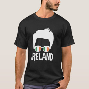 T-shirt Irlande Hommes Lunettes de soleil Drapeau Irlandai