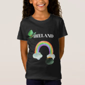 T-Shirt *~* IRLANDE ISLANDE Rainbow Pot of Gold Girl T-shi (Devant)