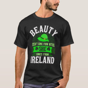 T-shirt Irlande La beauté ne vient pas de Irel