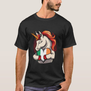 T-shirt Irlande Licorne Racines Irlandaises Fierté Irlanda