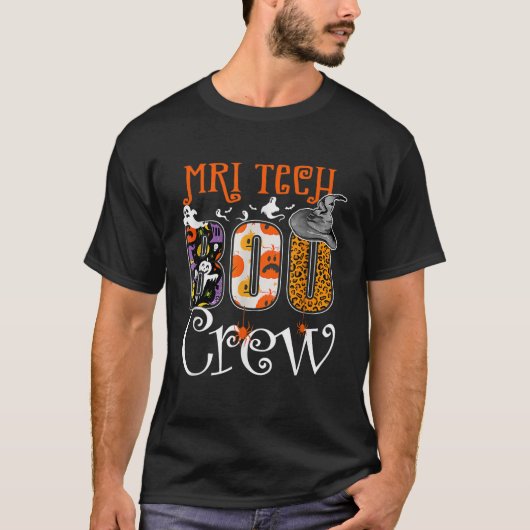 T-shirt IRM Tech Boo Crew Halloween Costume de fête d'Hall (Devant)