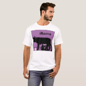T-shirt iRoma (pourpre) (Devant entier)