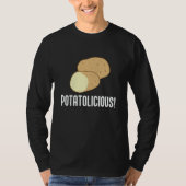 T-shirt Ironic Potatoe Quote Hobby Chef Potatolicious (Devant)