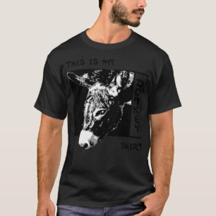 T-shirt Ironie Dit Donkey Funny Mule Animal de ferme
