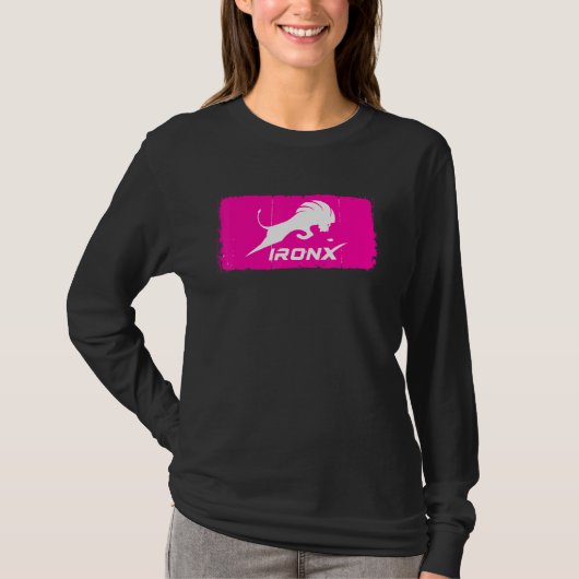T-shirt Ironx Convient Dans La Boîte Fuchsia (Devant)