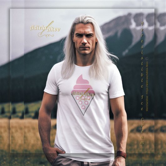 T-shirt Irresistible Ice Cream par la poète Adiela