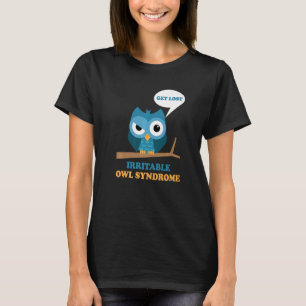 T-shirt Irritable Chouette Syndrome Grumpy Chouette Ibs Jo