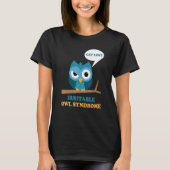 T-shirt Irritable Chouette Syndrome Grumpy Chouette Ibs Jo (Devant)