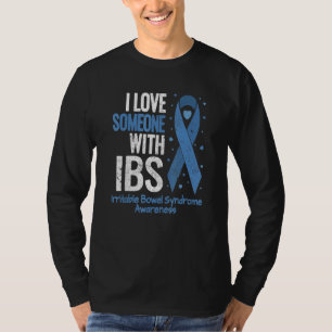 T-shirt Irritable Syndrome Bowel J'Aime Quelqu'Un Avec Ibs