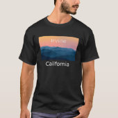 T-shirt Irvine California Mountain coucher de soleil (Devant)