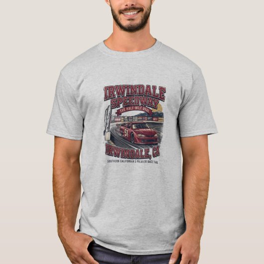 T-shirt Irwindale speedway rétrospective (Devant)