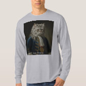 T-shirt Isaac Meowton Newton (Kitten / Cat Theme) Design (Devant)