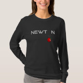 T-shirt Isaac Newton Physicist Mathematician Gravity Apple (Devant)