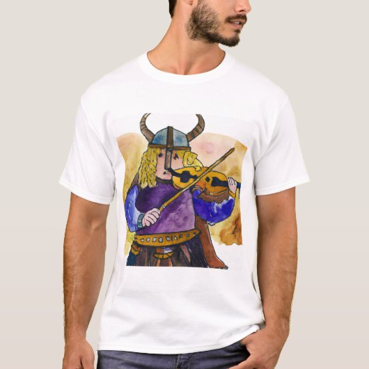 T-shirt Isaac Stern en tant que tee - shirt violoniste vik (Devant)