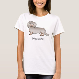 T-shirt Isabella Et Tan Long Cheveux Chien Dachshund & Tex