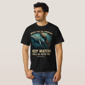 T-shirt Isaiah 43:2 Whale Deep Waters Christian (Devant entier)