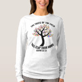 T-SHIRT ISAIAH 55, LES ARBRES DU CHAMP LEUR MAINS (Devant)