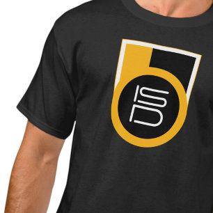 T-shirt ISD Black Gold Rétro Streetwear Urbain