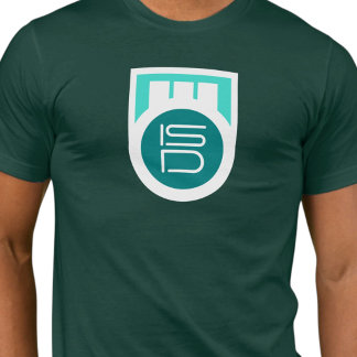 T-shirt ISD Homme Turquoise Bleu Canard Logo Streetwear Ré