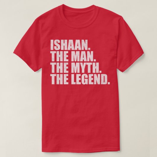 T-shirt Ishaan Ishaan Nom Ishaan prénom (Design devant)