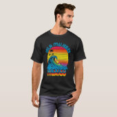 T-shirt Isla Mujeres Mexico Retro Throwback Surf & Beach S (Devant entier)