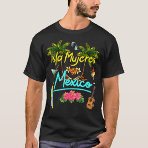 T-shirt Isla Mujeres Plage de Californie Été Palmier Solei