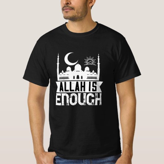 T-shirt Islam - Allah suffit (Devant)
