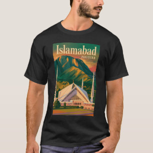 T-shirt Islamabad Pakistan Mosquée Faisal Illustration