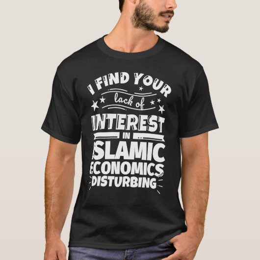 T-shirt Islamic economics Funny Lack of Interest (Devant)