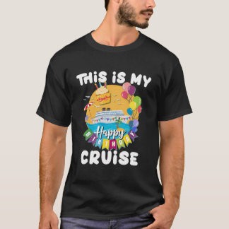 T-shirt Island Cruising Party Famille Croisière d'annivers