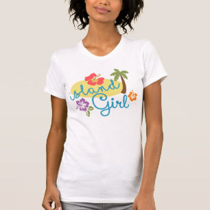 T-shirt Island Girl - Femme Bella Canvas Fine Jersey