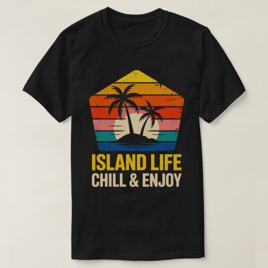 T-shirt Island Life Pentagon Tee (Design devant)