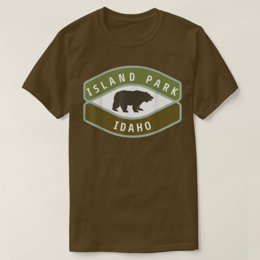 T-shirt Island Park Idaho Roaming Bear ID Souvenir Vacatio (Design devant)