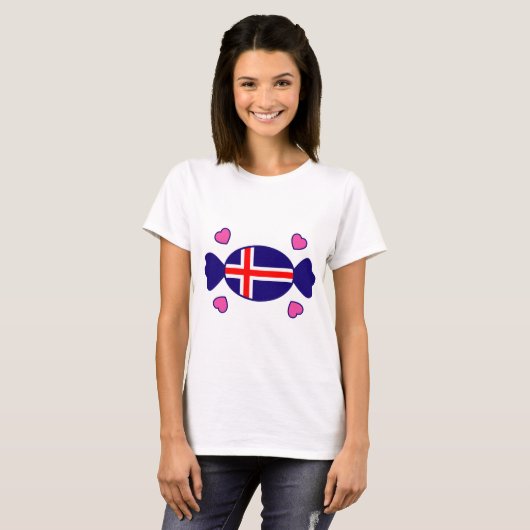 T-shirt islandais doux (Devant entier)