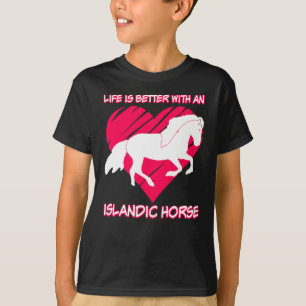 T-shirt Islandais Horse Heart Islandais