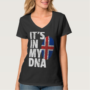 T-shirt Islandais Islande Drapeau C'est dans mon Adn Noël