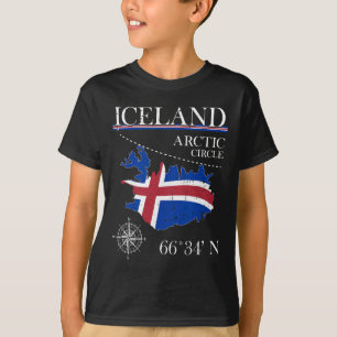 T-shirt Islande - Cercle Arctique - Île Polaire Nord Isl
