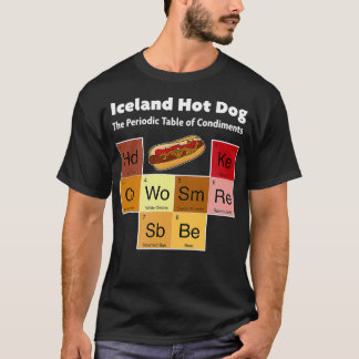 T-shirt Islande Hot Dog Viking Cuisine Reykjavik Mustard