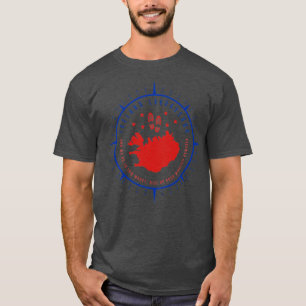 T-shirt Islande Laugavegur Trekking Wanderung dans l'île
